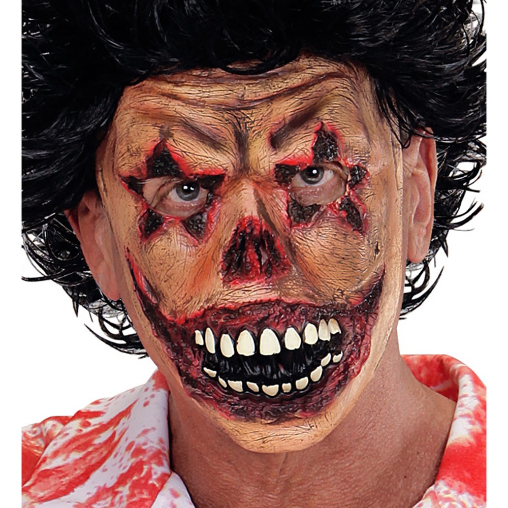 Horrorklovn Latexmaske | Horror Clown Maske - Hovedtilbehør - Temashop