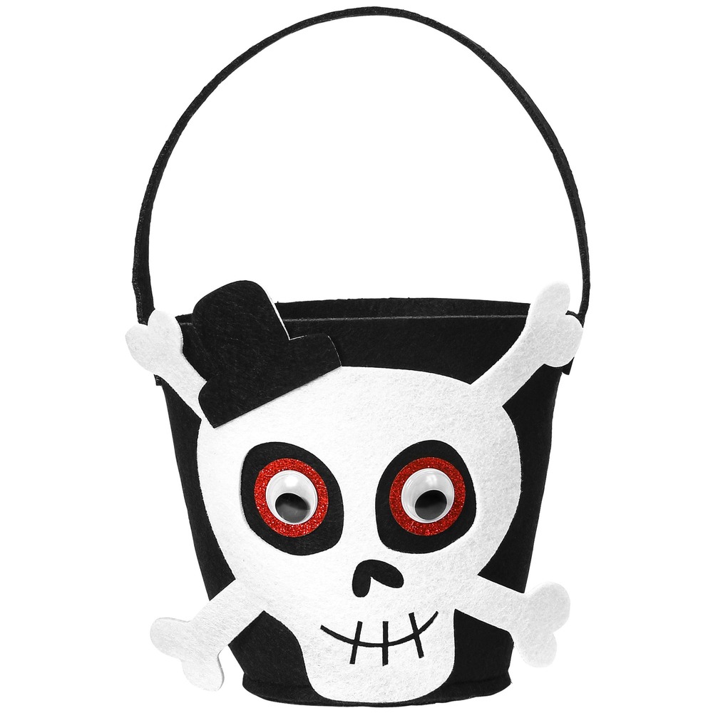 Skelet Trick Or Treat Taske (17 x 26 cm) | Skelet Taske / Pung - Temashop