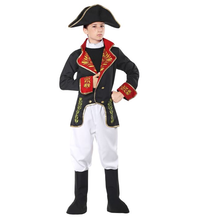 Napoleon Børnekostume - Århundreder kostume til børn i størrelserne 116-158 | Renæssance udklædning til børn - Temashop