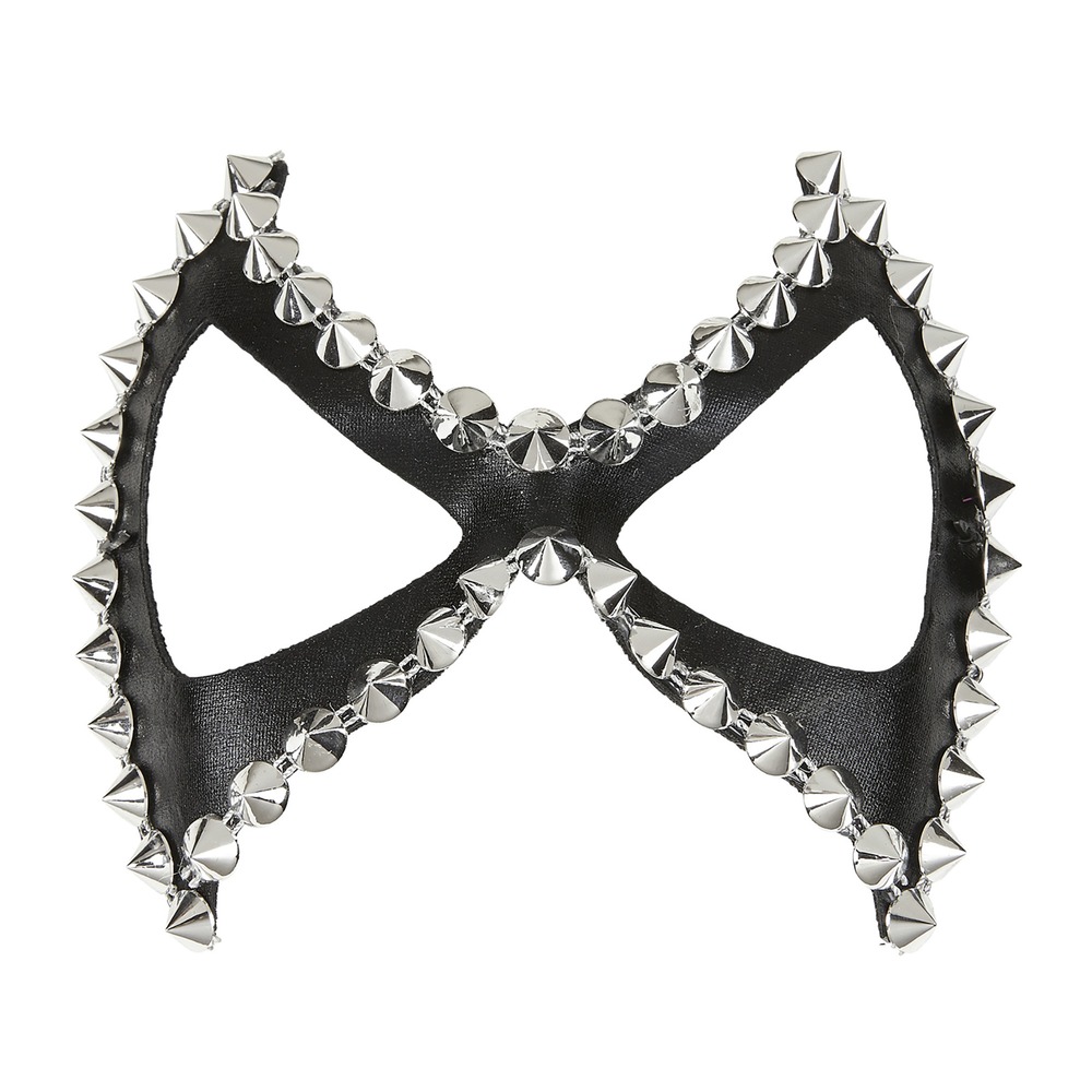Øjenmaske Med Nitter Sort/Sølv | Maske - Hovedtilbehør - Temashop