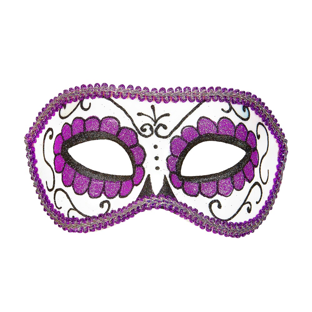 Dia De Los Muertos Øjenmaske | Day of the Dead Maske - Hovedtilbehør - Temashop