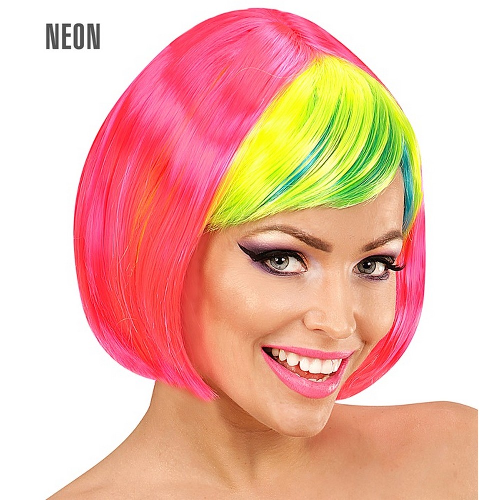 Neon Disco Paryk | UV / Neon Paryk - Hovedtilbehør - Temashop