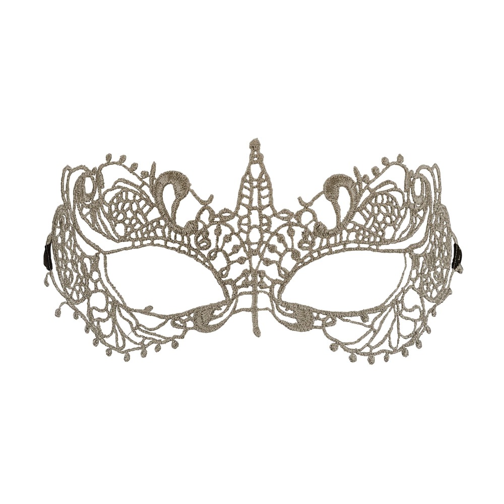 Blonde Øjenmaske Guld | Masquerade Maske - Hovedtilbehør - Temashop