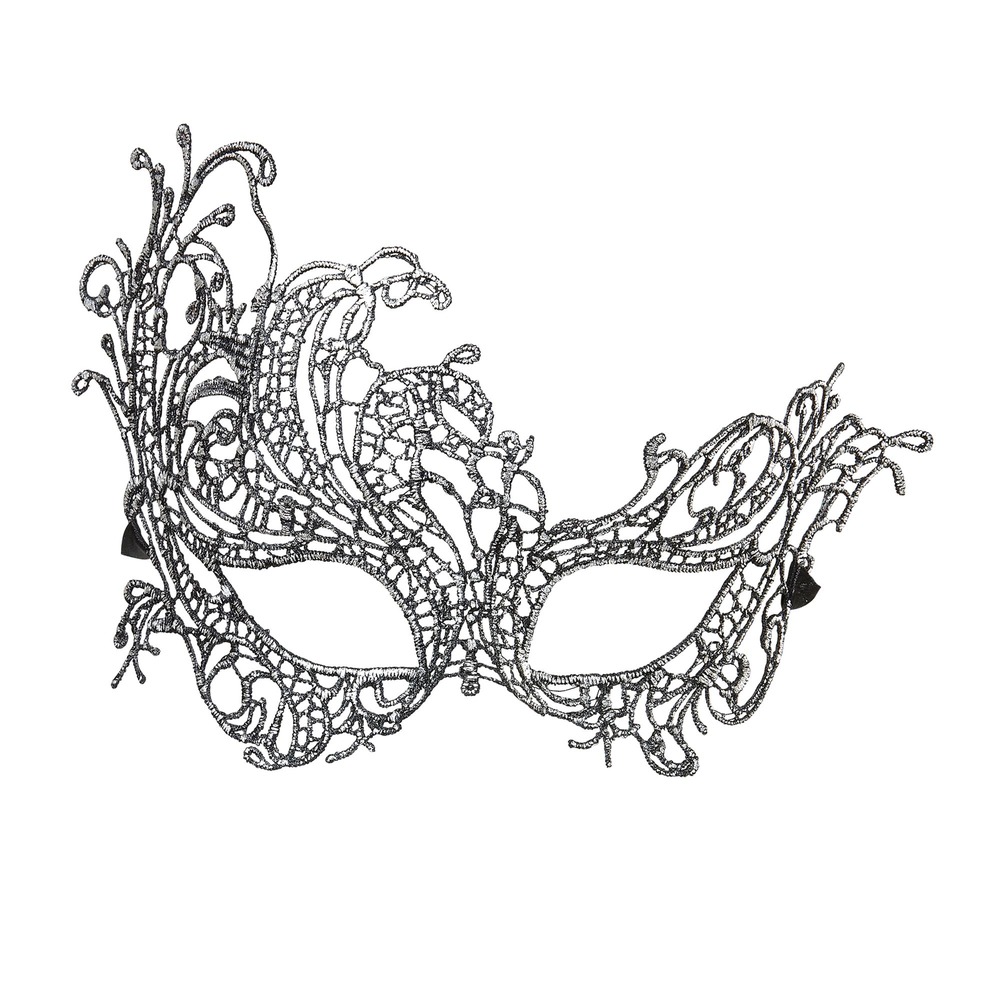Barok Øjenmaske Sølv | Karneval Maske - Hovedtilbehør - Temashop