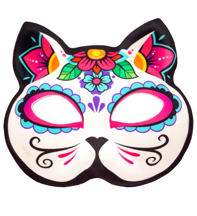Dia de los Muertos Kattemaske