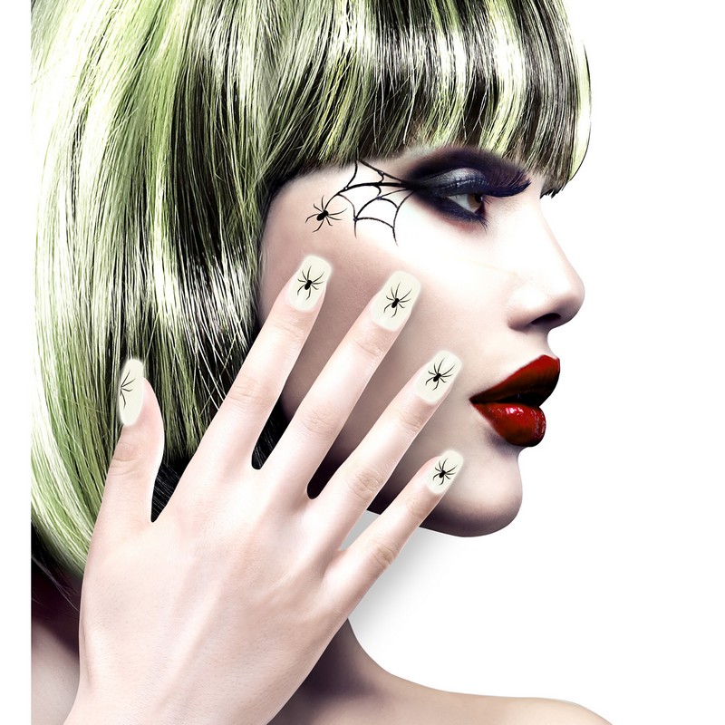Selvlysende Edderkop Negle | Edderkop Negle / Neglelak - Makeup & Negle - Temashop