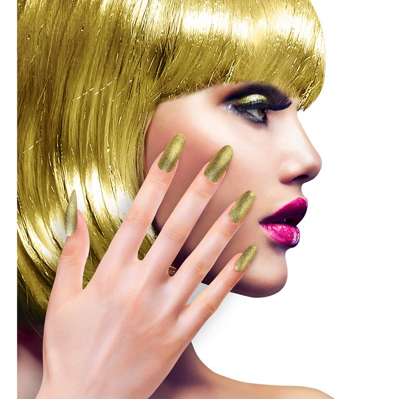 Iriserende Negle Guld | Guld tema Negle / Neglelak - Makeup & Negle - Temashop