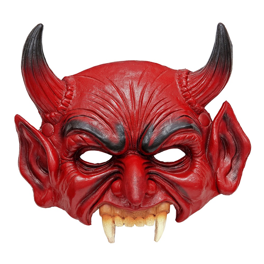 Djævle Halvmaske Latex