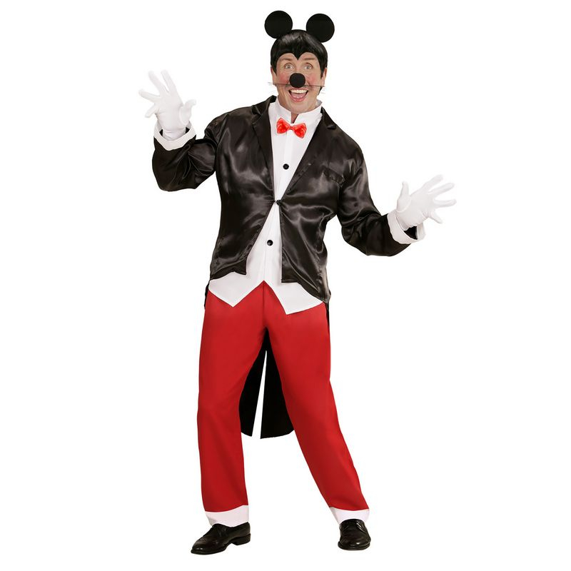 Mr. Mouse Kostume - Disney kostume til voksne i størrelserne S-XL | Mickey Mouse kostume til mænd - Temashop