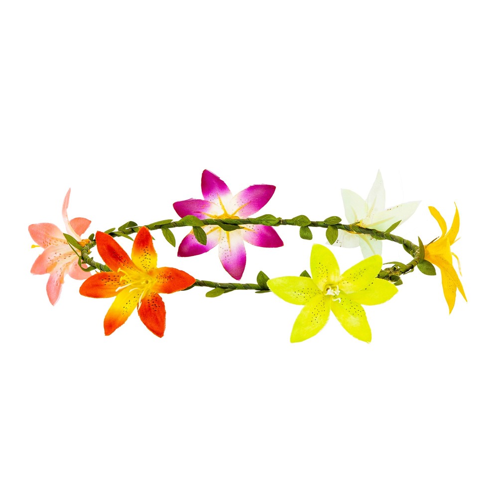 Hibiskus Blomsterkrans | Hawaii Hårbøjle / Pandebånd / Hårbånd - Hovedtilbehør - Temashop
