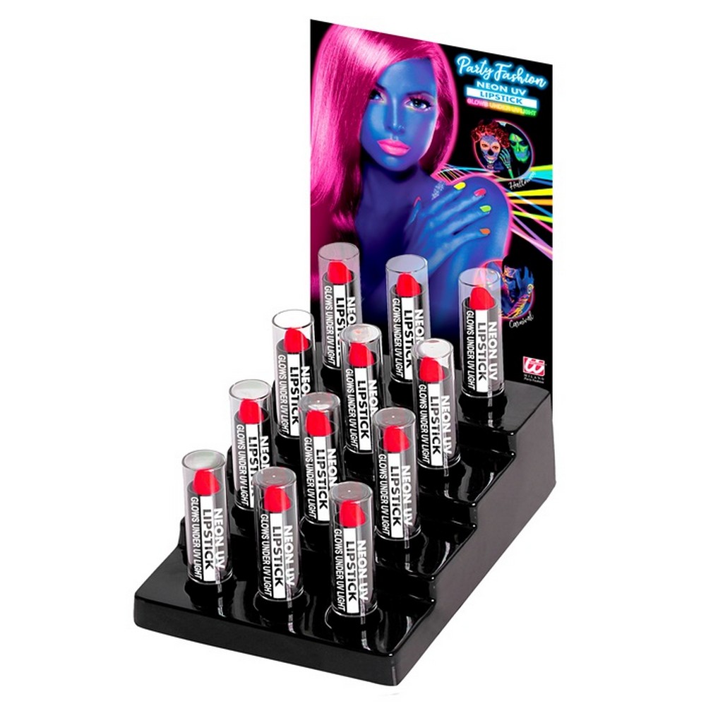 Neon Læbestift Pink (6 ml) | UV / Neon Sminke / Makeup - Makeup / Negle - Temashop