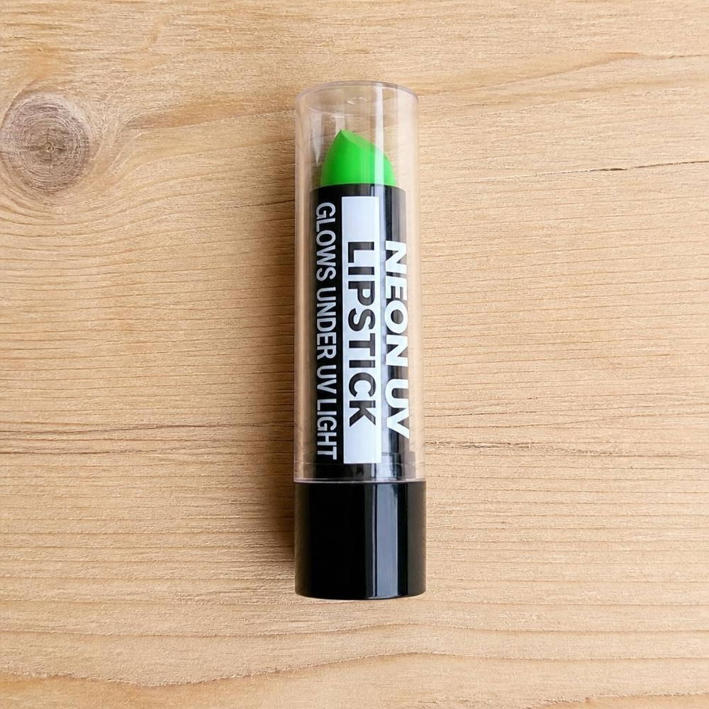 Neon Læbestift Grøn (6 ml) | UV / Neon Sminke / Makeup - Makeup / Negle - Temashop