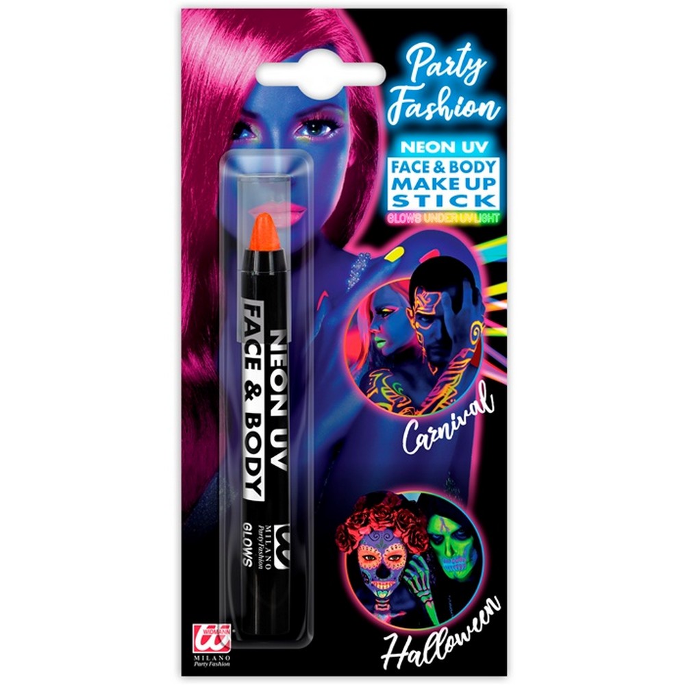 Neon Makeupblyant Orange (3,5 ml) | UV / Neon Sminke / Makeup - Makeup / Negle - Temashop