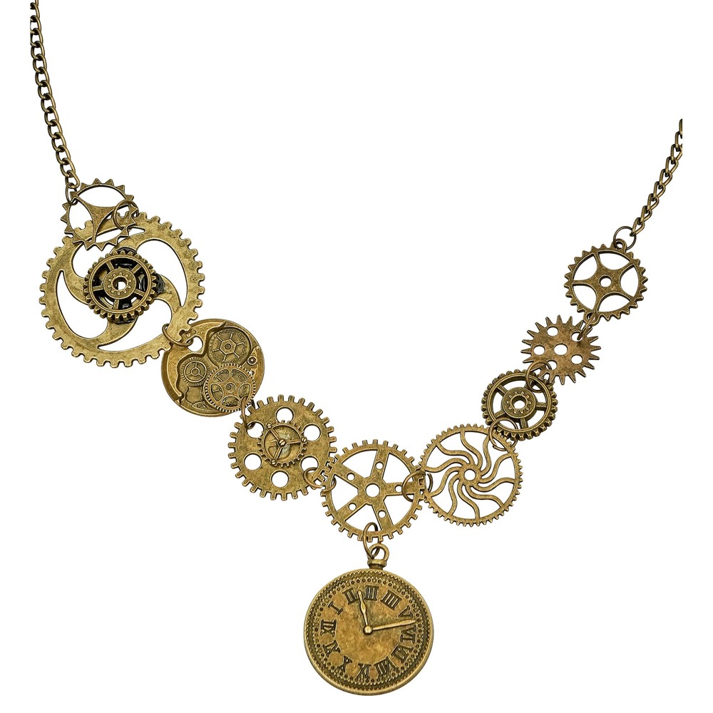 Steampunk Tandhjul Halskæde Kobber | Steampunk Halskæder - Smykker - Temashop