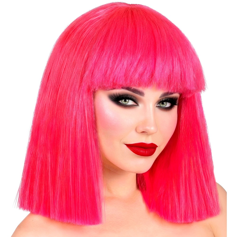 Showgirl Paryk Lyserød | 70'erne Disco Paryk - Hovedtilbehør - Temashop
