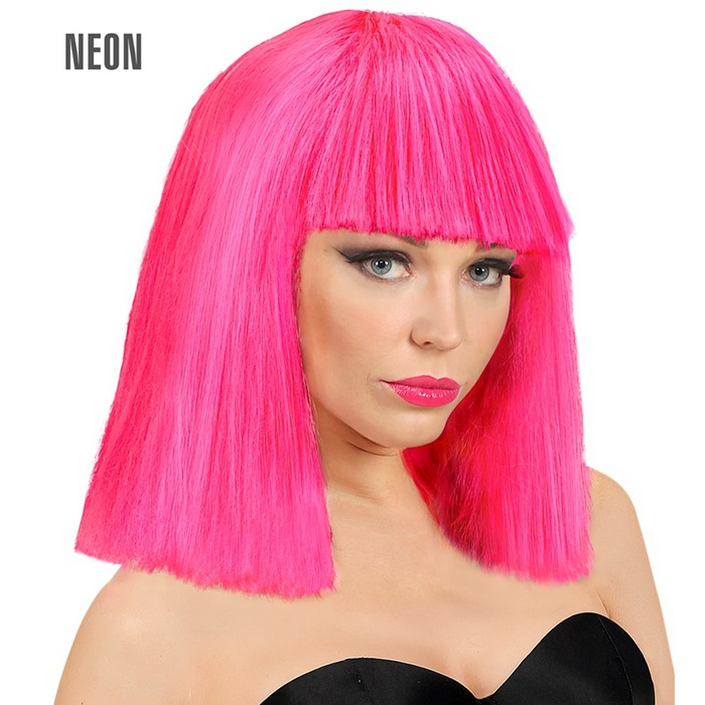Neon Showgirl Paryk Pink | UV / Neon Paryk - Hovedtilbehør - Temashop