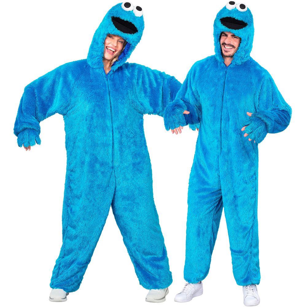 Blåt Monster Kostume | Monster - Temashop