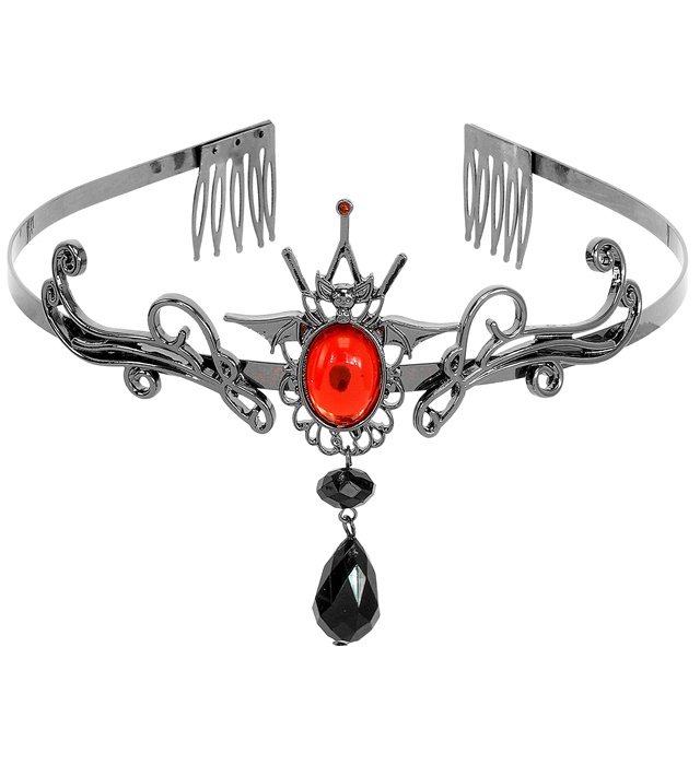 Vampyr Tiara Sort/Rød | Vampyr Tiara - Smykker - Temashop