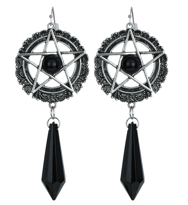 Djævelske Pentagram Øreringe | Satanisk Øreringe - Smykker - Temashop