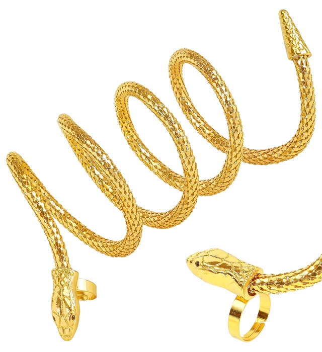 Cleopatra Slange Armbånd Guld | Det gamle Egypten Armbånd - Beklædning - Temashop