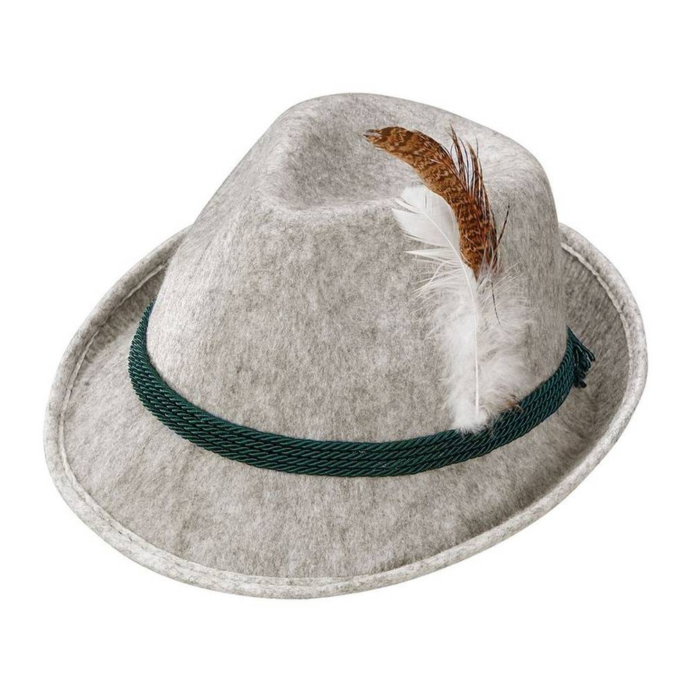 Bavariansk Fedora Børnehat (51 cm) | Oktoberfest Hat / Hue / Hjelm - Hovedtilbehør - Temashop