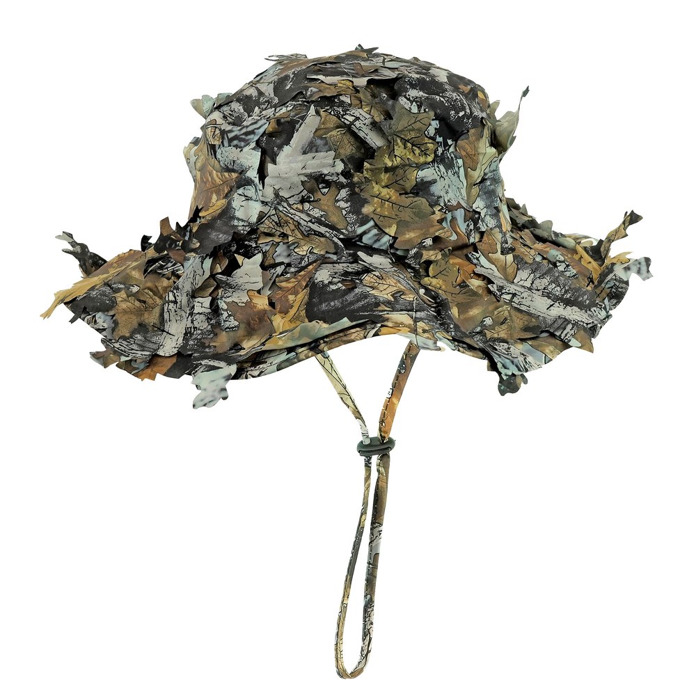 Militær Camouflage Hat Med Løv (60 cm) | Militær Hat / Hue / Hjelm - Hovedtilbehør - Temashop