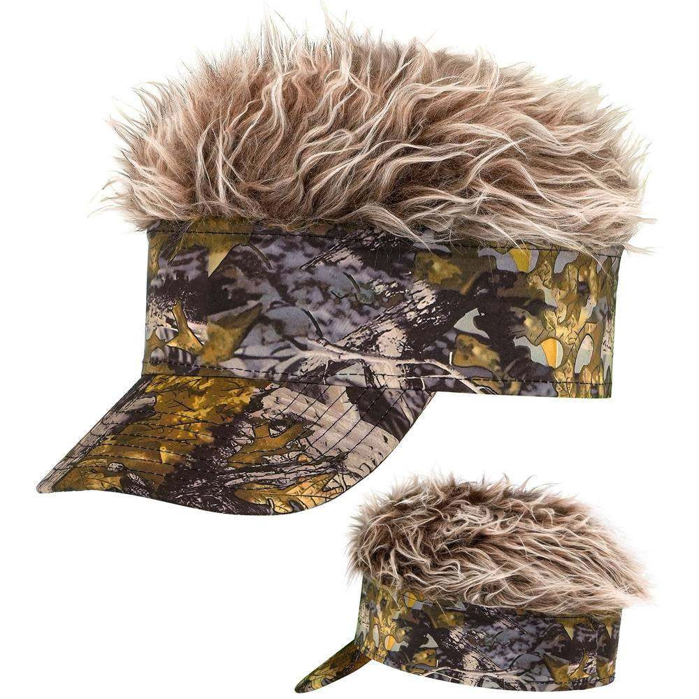 Camouflage Kasket Med Hår
