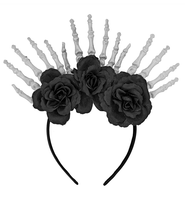 Dødens Hånd Blomster Hårbøjle | Day of the Dead Hårbøjle / Pandebånd / Hårbånd - Hovedtilbehør - Temashop