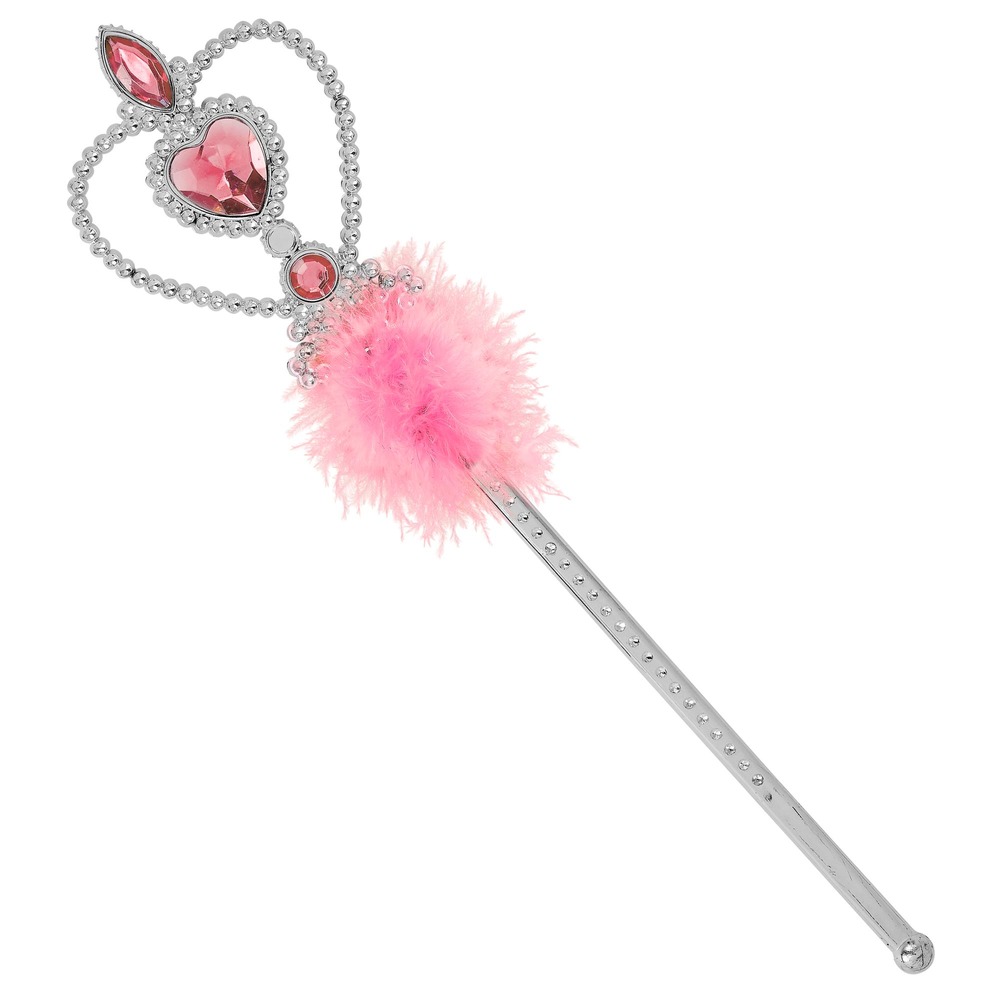 Prinsesse Tryllestav Sølv (32 cm) | Prinsesse Stokke / Stave - Kropstilbehør - Temashop