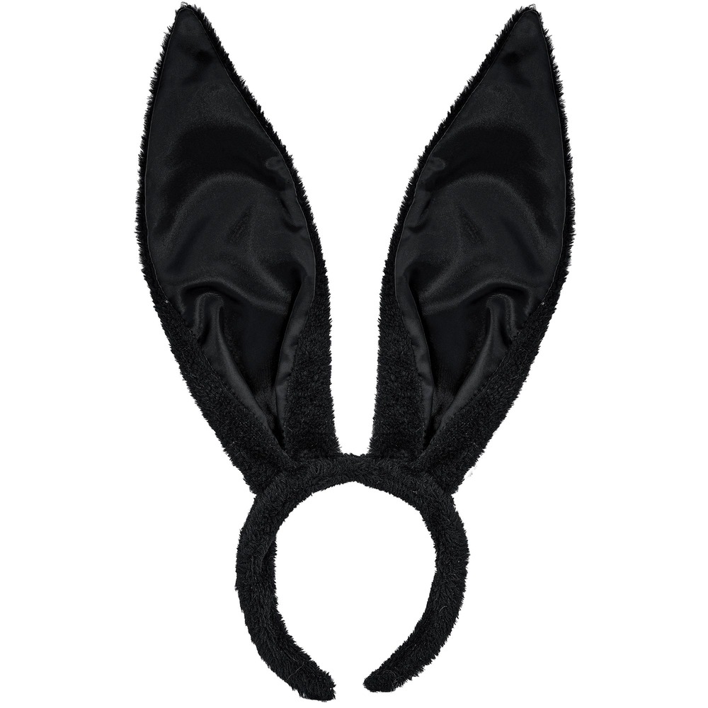 Kaninører Hårbøjle Sort | Bunny Hårbøjle / Pandebånd / Hårbånd - Hovedtilbehør - Temashop