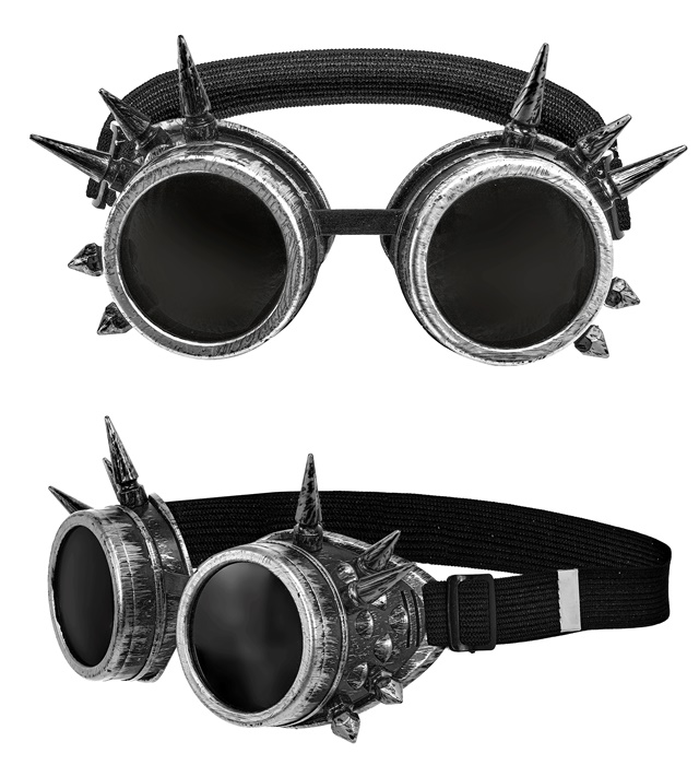 Steampunk Briller Sølv | Steampunk Briller - Hovedtilbehør - Temashop