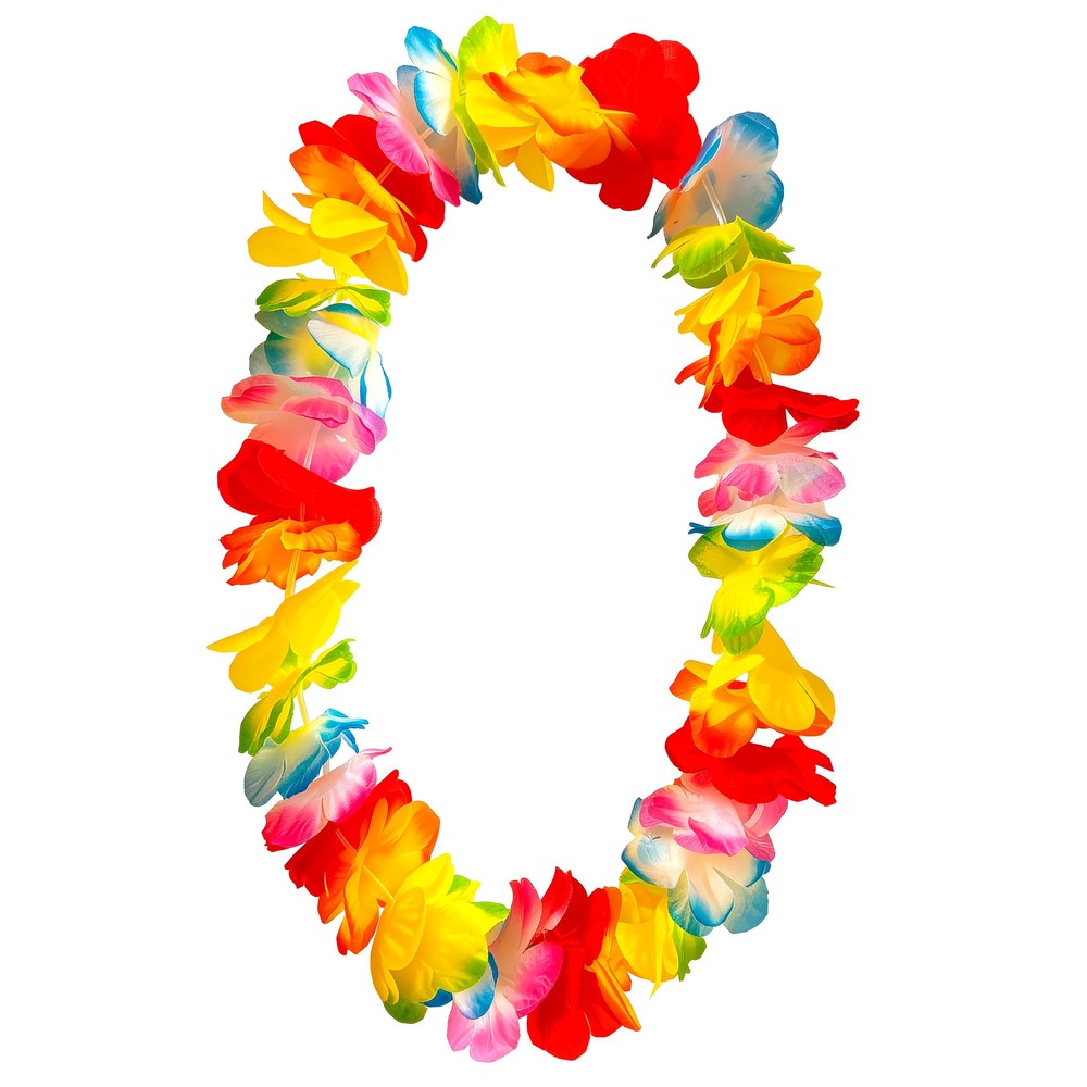 Hawaii Blomsterkrans Multifarvet | Hawaii Halskæder - Smykker - Temashop