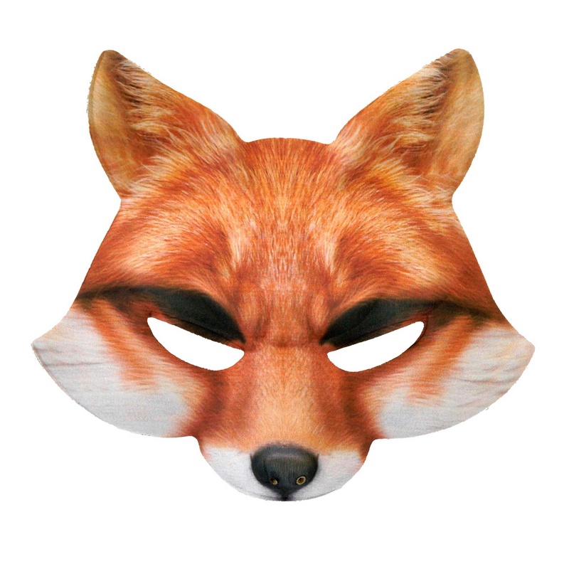 Ræv Halvmaske | Ræv Maske - Hovedtilbehør - Temashop