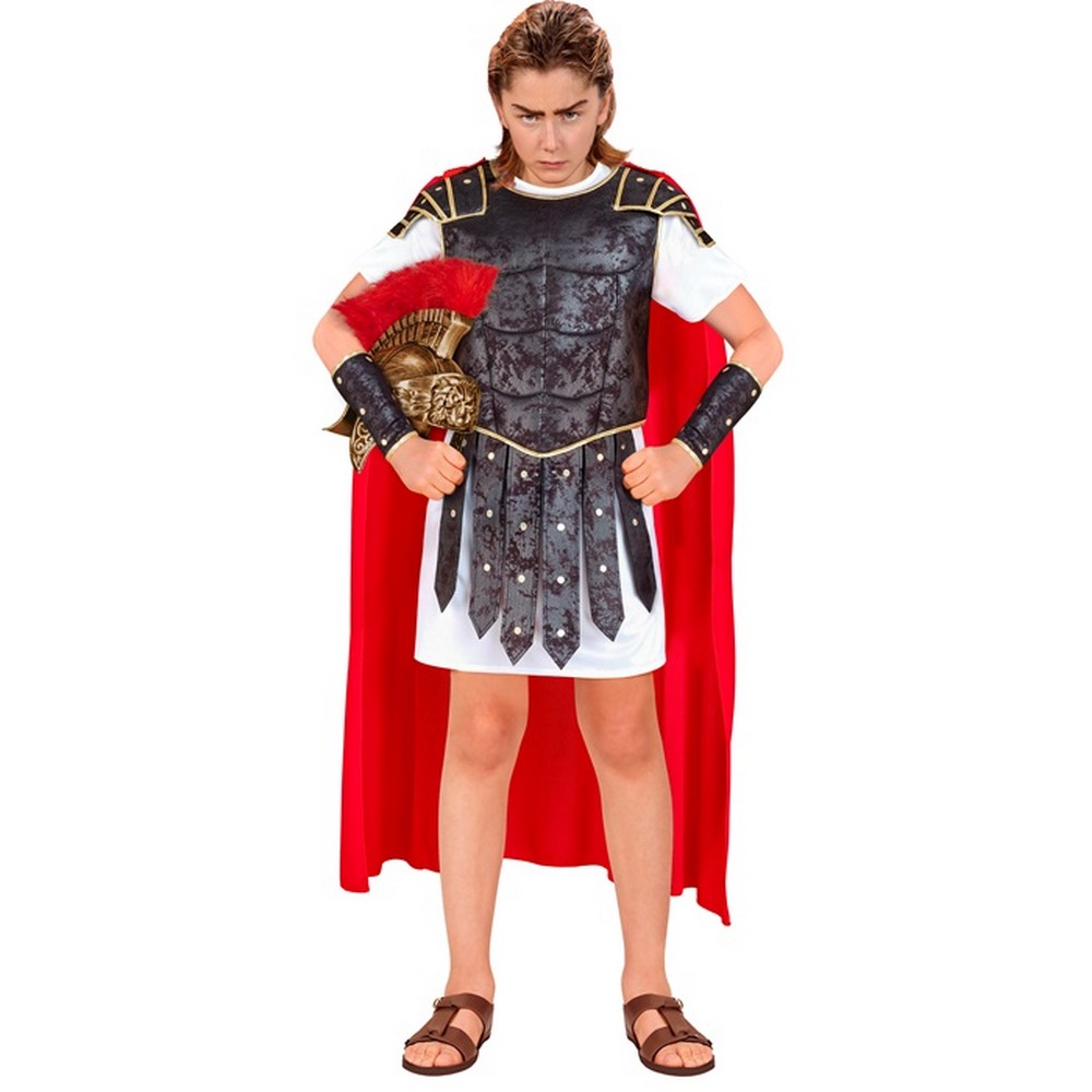 Græsk Centurion Børnekostume - Historisk kostume til børn i størrelserne 104-158 | Gladiator udklædning til børn - Temashop