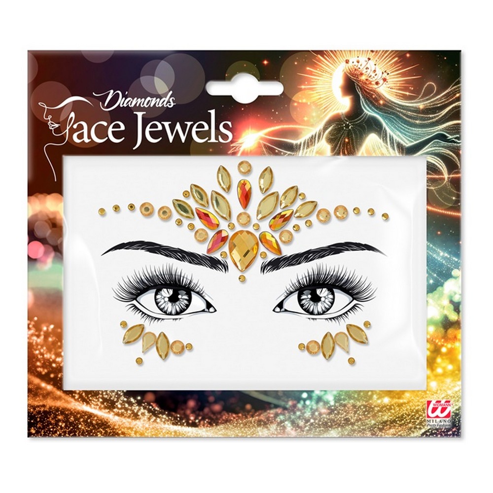 Ansigtsjuveler Guld | Guld tema Sminke / Makeup - Makeup / Negle - Temashop