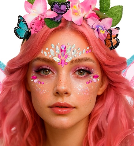 Fe Glimmer Ansigtssmykker Rosa | Pink tema Sminke / Makeup - Makeup & Negle - Temashop