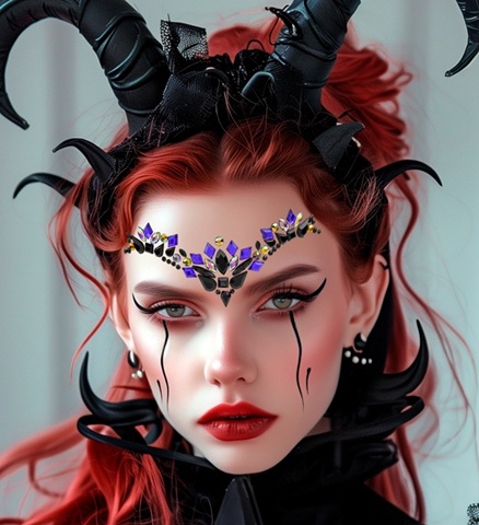 Malefica Ansigtssmykker Lilla | Maleficent Sminke / Makeup - Makeup & Negle - Temashop