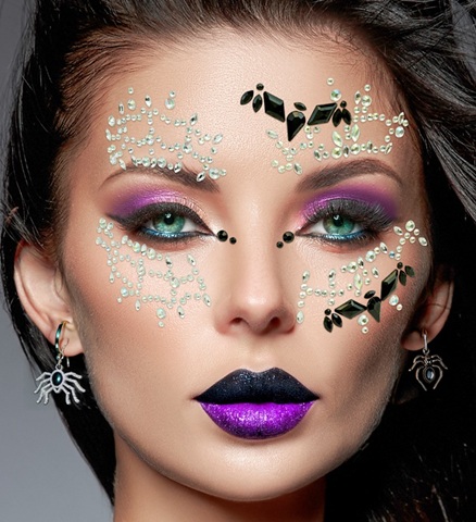 Flagermus Ansigtssmykker Sort/Sølv