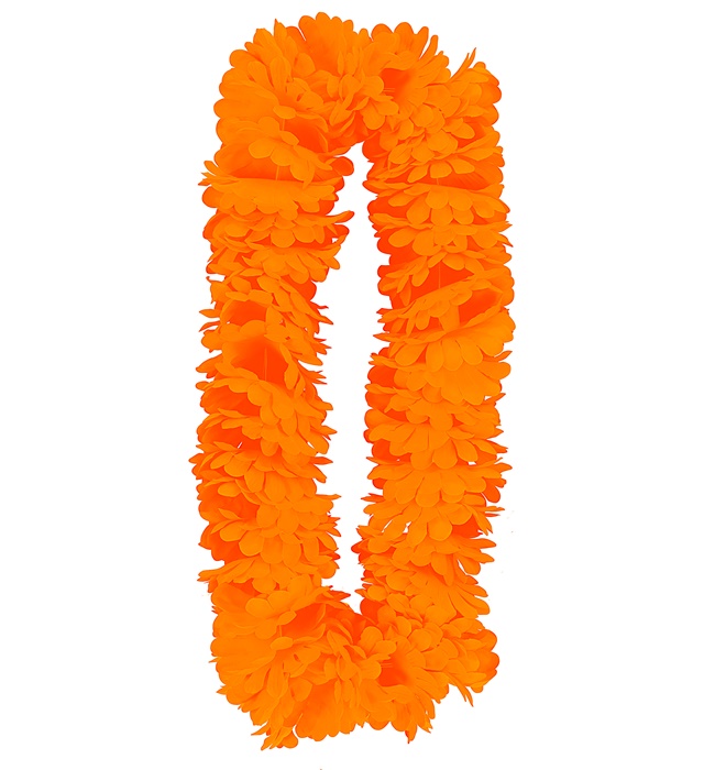 Hawaiikrans Orange | Hawaii Halskæder - Smykker - Temashop