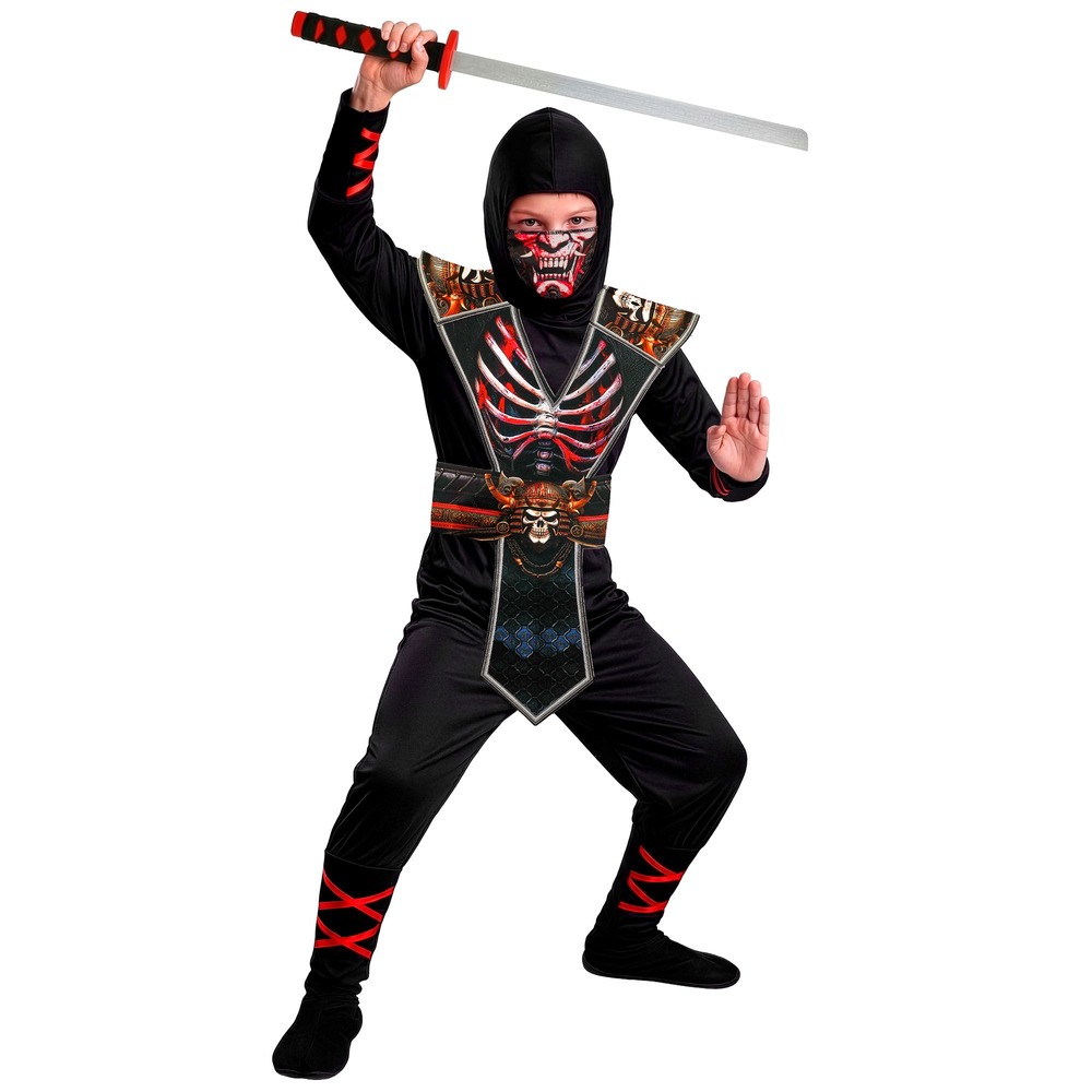 Skelet Ninja Børnekostume | Ninja udklædning til børn - Temashop