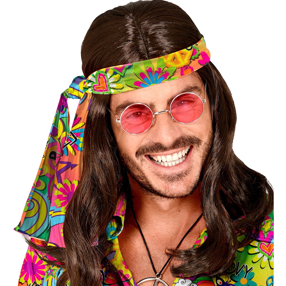 60'er Hippie Pandebånd | 60'erne Hippie Hårbøjle / Pandebånd / Hårbånd - Hovedtilbehør - Temashop