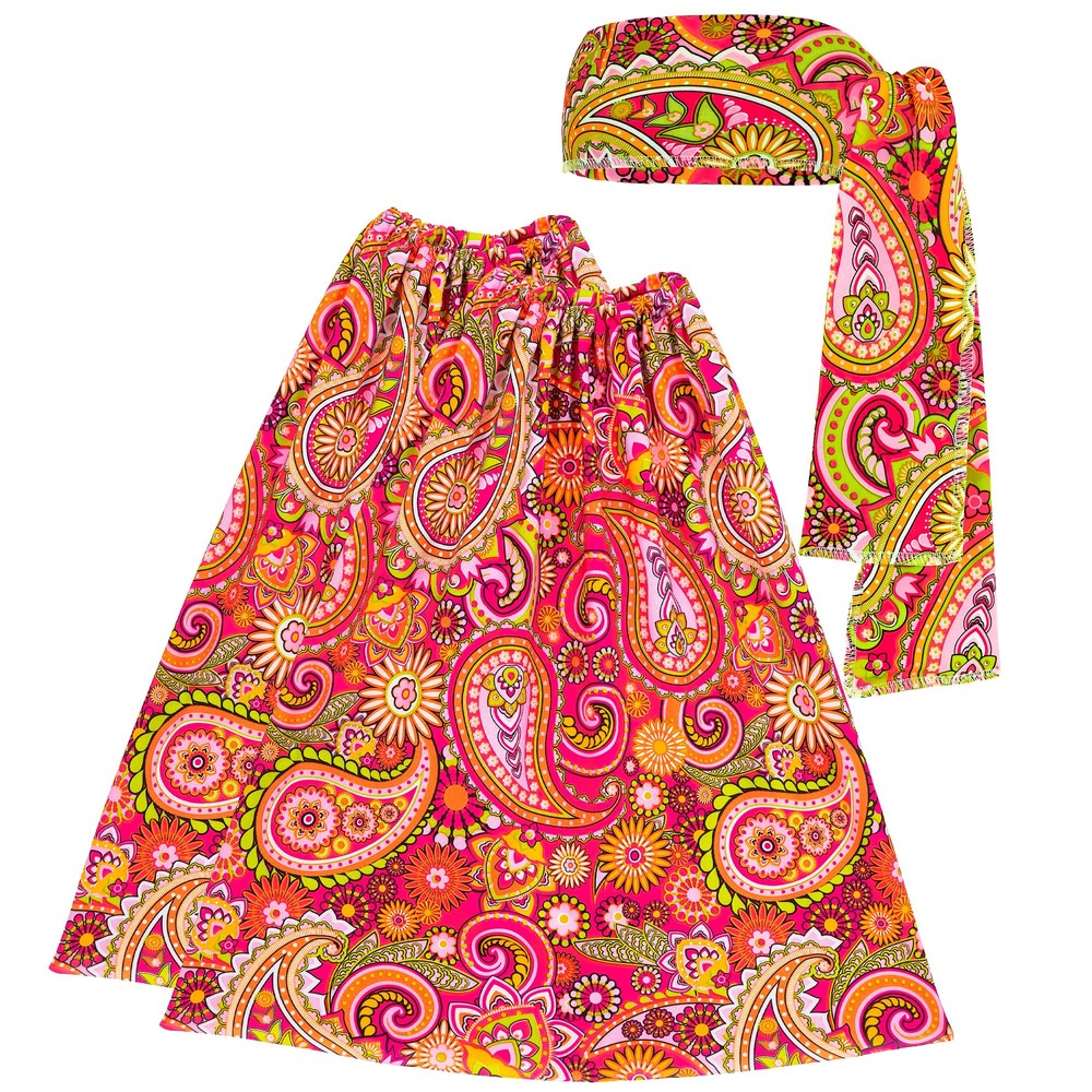 60'er Hippie Tilbehørssæt Lyserød | 60'erne Hippie Tilbehørskit - Kropstilbehør - Temashop