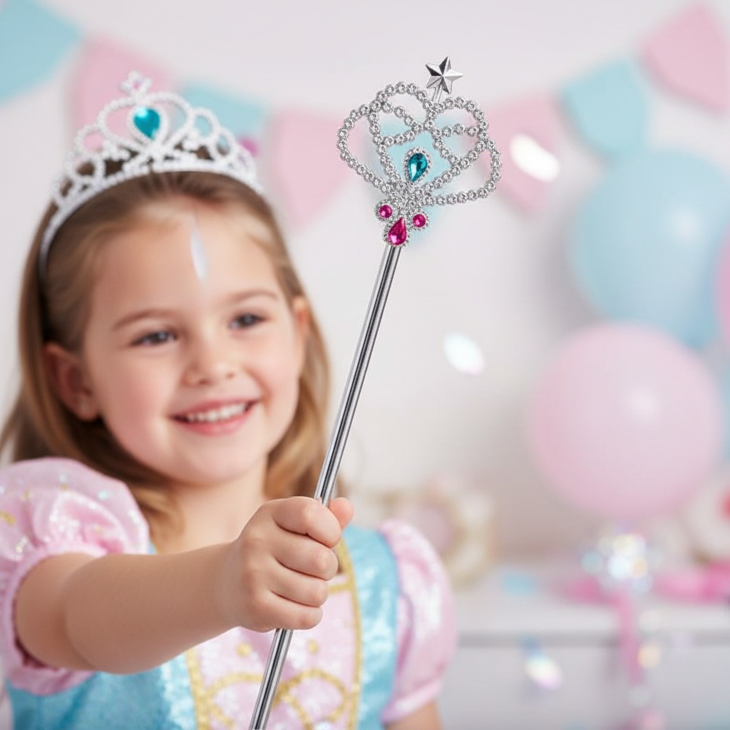 Prinsesse Tryllestav Sølv | Prinsesse Stokke / Stave - Kropstilbehør - Temashop