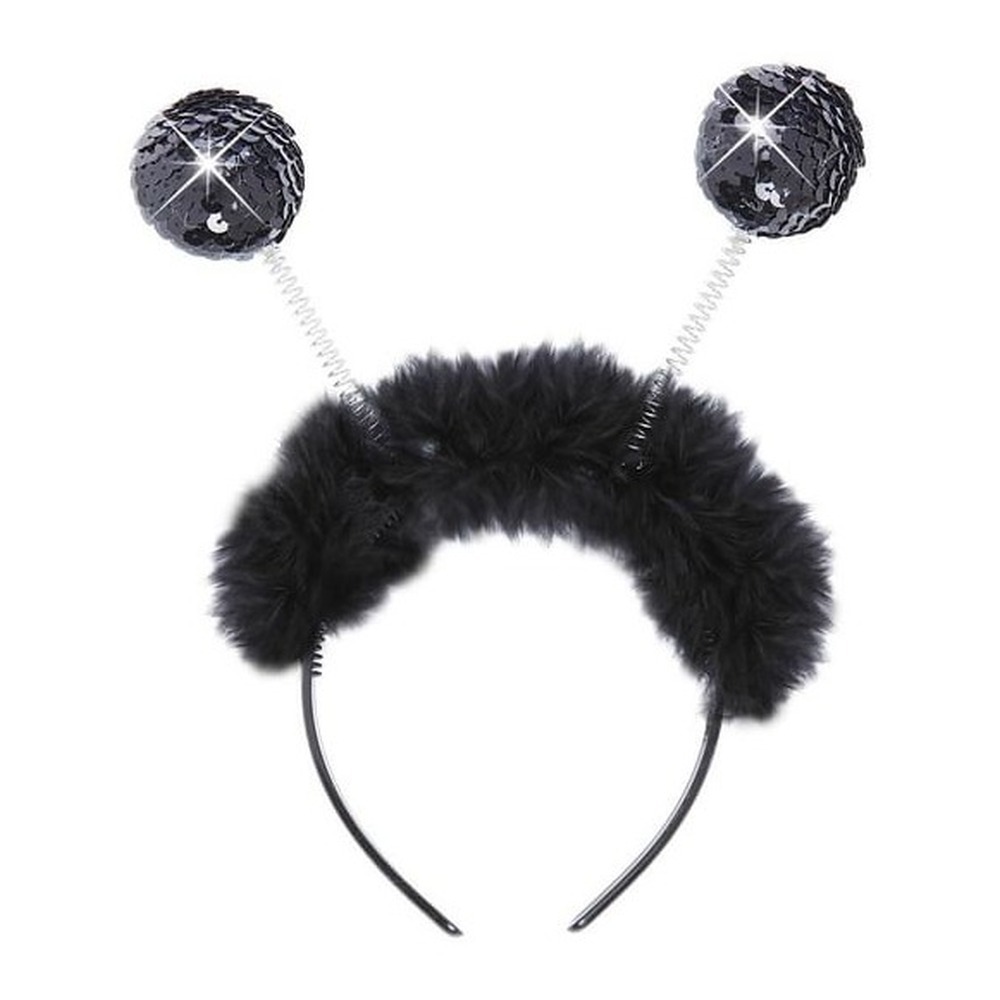 Sort Paillet Bopper Hårbøjle | Bi Hårbøjle / Pandebånd / Hårbånd - Hovedtilbehør - Temashop