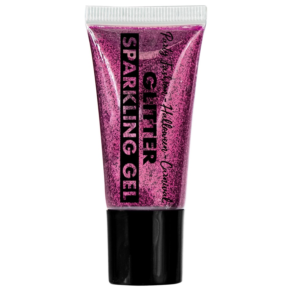 Glitter Gel Lyserød (25 ml) | Festival Sminke / Makeup - Makeup / Negle - Temashop