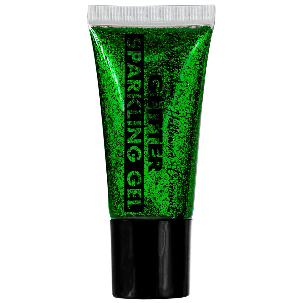 Glitter Gel Grøn (25 ml) | Festival Sminke / Makeup - Makeup / Negle - Temashop