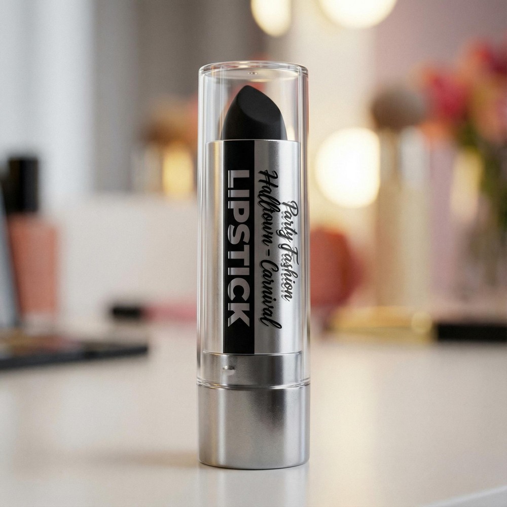 Gotisk Læbestift Sort (6 ml) | Sort tema Sminke / Makeup - Makeup / Negle - Temashop