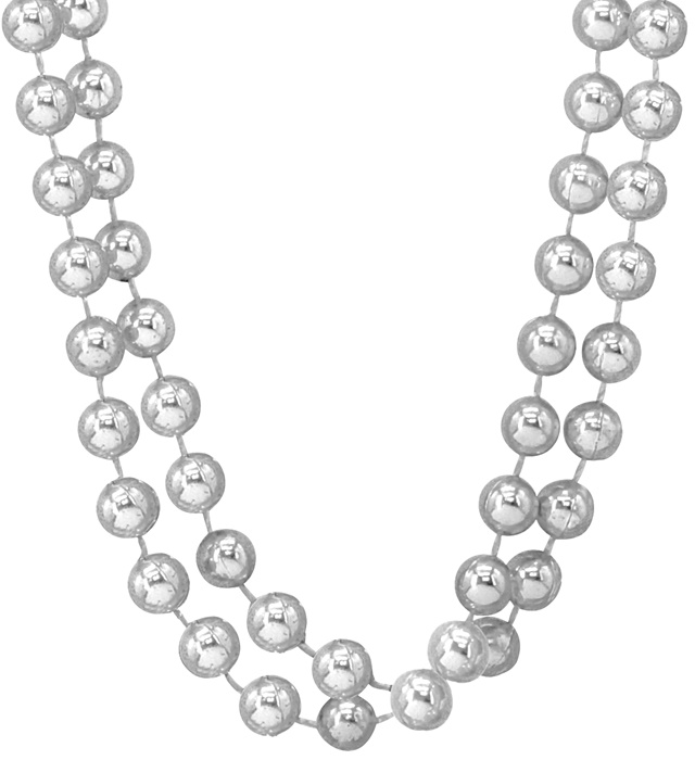Gangster Bling Perlekæder Sølv (40 cm) | Pimp Halskæder - Smykker - Temashop