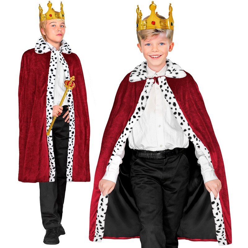 Royal Børnekappe (90 cm) | Konge Kappe - Beklædning - Temashop