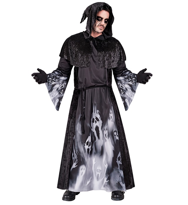 Sjælehøster Kostume - Halloween kostume til voksne i størrelserne S-XL | Spøgelse kostume til mænd - Temashop